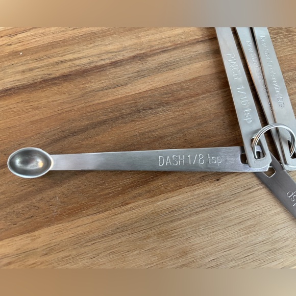New Star Foodservice Stainless Steel Mini Measuring Spoons Set - Picture 7 of 9